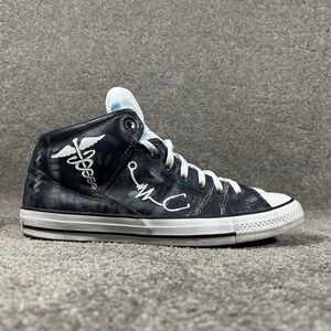 Converse Chuck Taylor All-Star Leather Hi Top Shoes Blue Nurse Mens 10 Womens 12